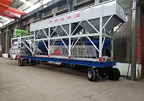 JS1000三倉移動攪拌站